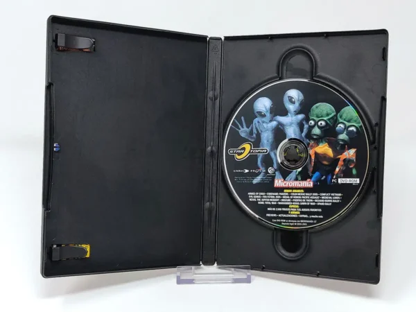 Interior del juego Startopia (ESP) para PC con disco y manual