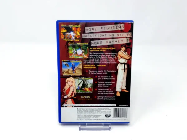 Parte trasera de Capcom vs. SNK 2: Mark of the Millennium 2001 (UK) (Rebajado) para PlayStation 2, edición PAL UK