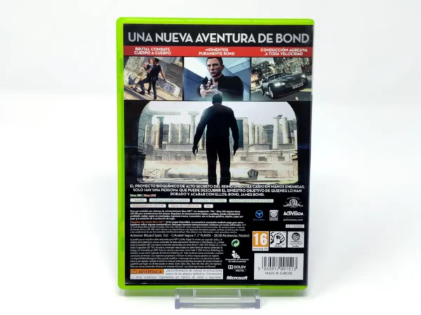Parte trasera de 007: Blood Stone (ESP) para XBOX 360, edición PAL España
