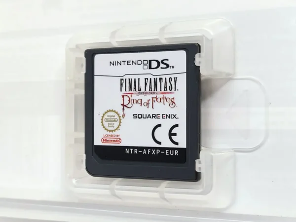 Lateral de la caja de Final Fantasy Crystal Chronicles: Ring of Fates (ESP) para Nintendo DS