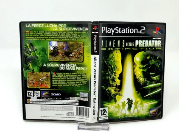 Aliens Versus Predator: Extinction (ESP) (Carátula) para PlayStation 2, edición PAL España, de segunda mano