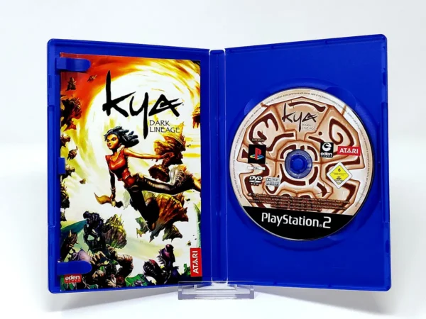 Interior del juego Kya: Dark Lineage (ESP) para PlayStation 2 con disco y manual