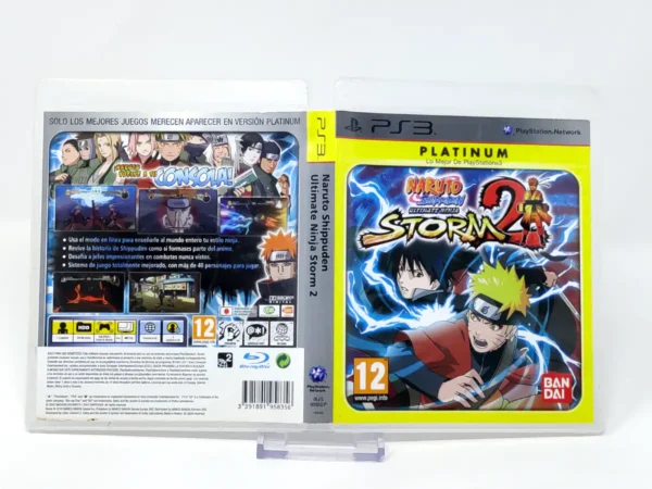 Naruto Shippuden: Ultimate Ninja Storm 2 (ESP) (Platinum) (Carátula) para PlayStation 3, edición PAL España, de segunda mano