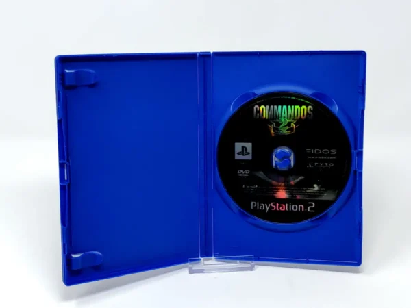 Interior del juego Commandos 2: Men of Courage (ESP) (Rebajado) para PlayStation 2 con disco y manual
