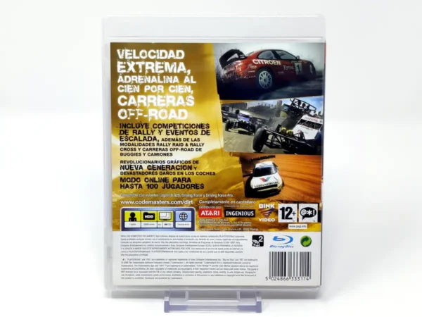 Parte trasera de Colin McRae: Dirt (ESP) (Rebajado) para PlayStation 3, edición PAL España