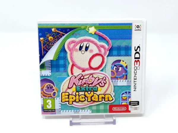 Portada de Kirby's Extra Epic Yarn (ESP) para Nintendo 3DS, edición PAL España, de segunda mano