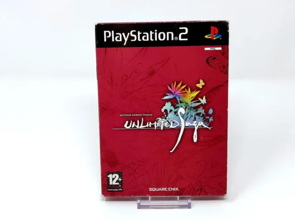 Portada de Unlimited Saga (ESP) para PlayStation 2, edición PAL España, de segunda mano