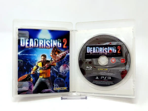 Interior del juego Dead Rising 2 (ESP) (v1) para PlayStation 3 con disco y manual