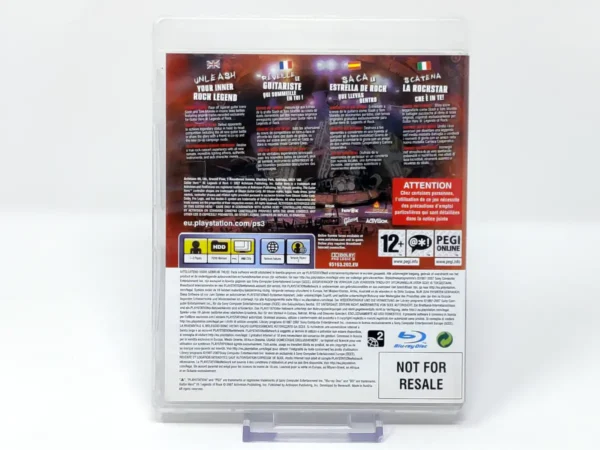 Parte trasera de Guitar Hero III: Legends of Rock (ESP) (Rebajado) para PlayStation 3, edición PAL España