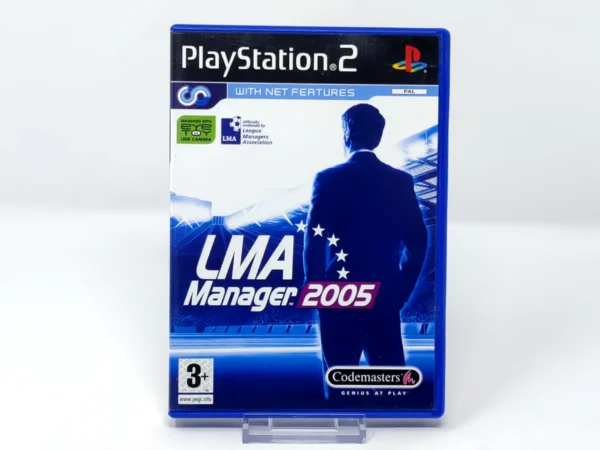 Portada de LMA Manager 2005 (UK) para PlayStation 2, edición PAL UK, de segunda mano