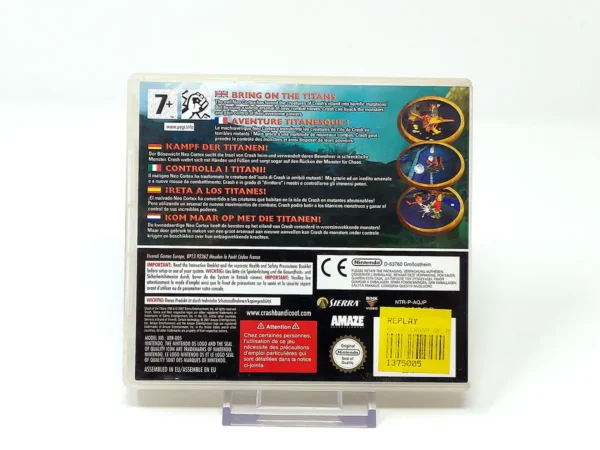 Parte trasera de Crash of the Titans (ESP) (Rebajado) para Nintendo DS, edición PAL España