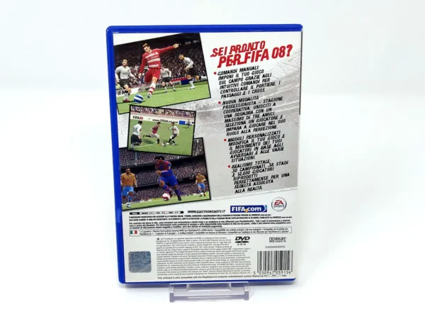 Parte trasera de FIFA 08 (ITA) (Rebajado) para PlayStation 2, edición PAL Italia