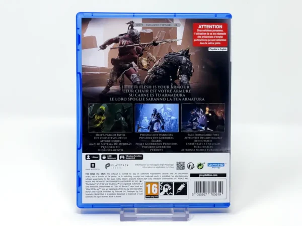 Parte trasera de Mortal Shell: Enhanced Edition (ESP) para PlayStation 5, edición PAL España