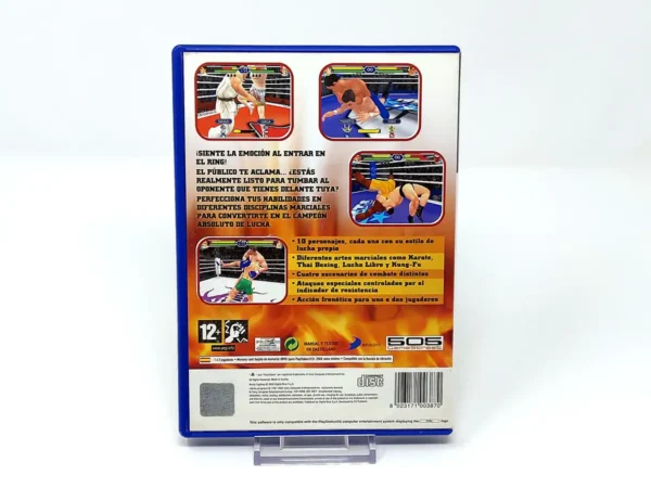 Parte trasera de World Fighting (ESP) (Rebajado) para PlayStation 2, edición PAL España