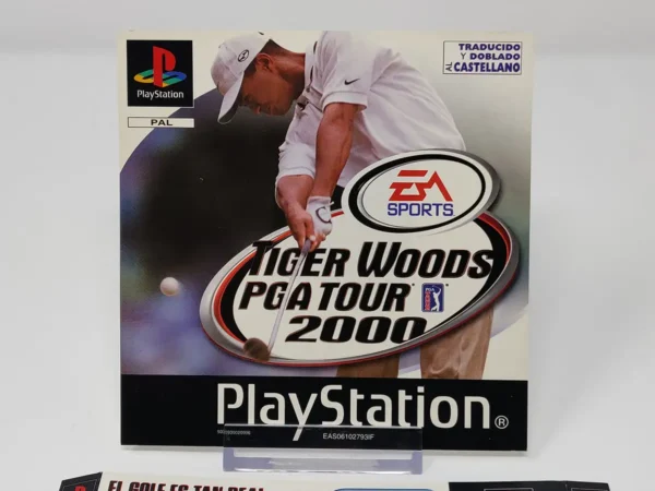 Tiger Woods PGA Tour 2000 (ESP) (Carátula) para PlayStation 1, de segunda mano