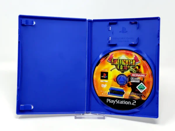 Interior del juego Firefighter F.D.18 (FRA) (Rebajado) para PlayStation 2 con disco y manual