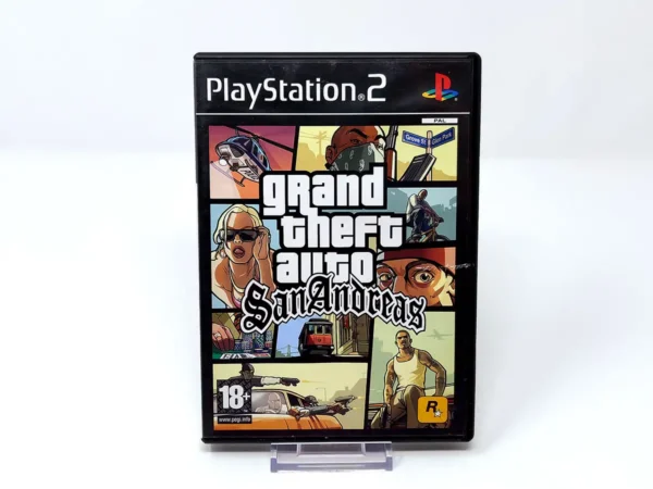 Portada de Grand Theft Auto: San Andreas (ESP) (Rebajado) para PlayStation 2, edición PAL España, de segunda mano