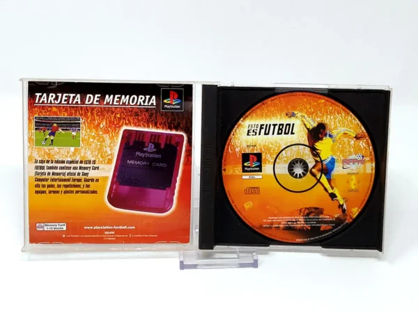 Interior del juego Esto Es Futbol (ESP) (Rebajado) para PlayStation 1 con disco y manual