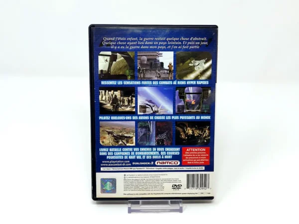 Parte trasera de Ace Combat: Distant Thunder (FRA) para PlayStation 2, edición PAL Francia