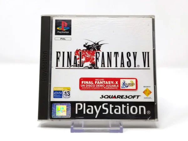 Portada de Final Fantasy VI (ESP) para PlayStation 1, edición PAL España, de segunda mano