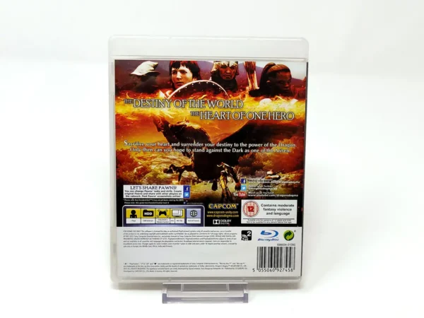 Parte trasera de Dragon's Dogma (UK) para PlayStation 3, edición PAL UK