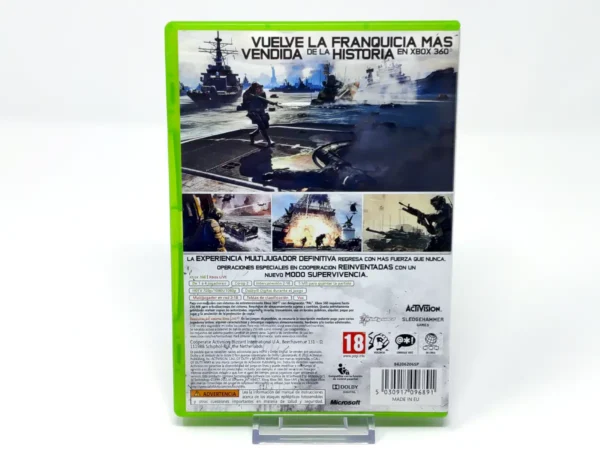 Parte trasera de Call of Duty: Modern Warfare 3 (ESP) para XBOX 360, edición PAL España