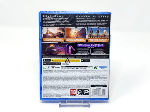 Parte trasera de Saints Row (Criminal Customs Edition) (ESP) (Precintado) para PlayStation 5, edición PAL España