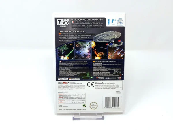 Parte trasera de Star Trek: Conquest (ESP) para Nintendo Wii, edición PAL España