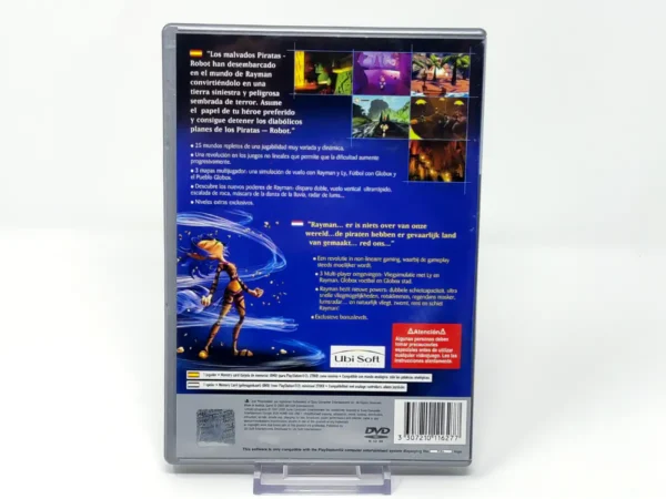 Parte trasera de Rayman Revolution (ESP) (Platinum) para PlayStation 2, edición PAL España