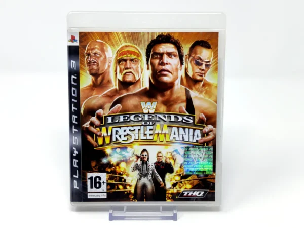 Portada de WWE Legends of WrestleMania (ESP) para PlayStation 3, edición PAL España, de segunda mano