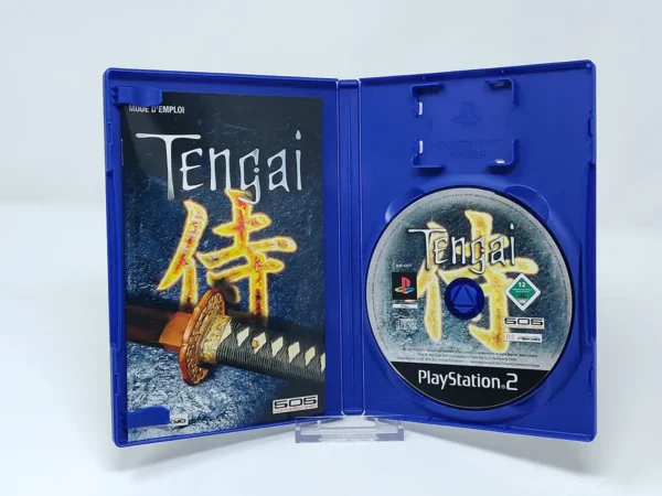 Interior del juego Tengai (ESP) para PlayStation 2 con disco y manual