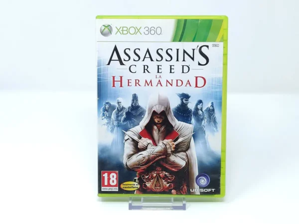 Portada de Assassin's Creed: La Hermandad (ESP) (Rebajado) para XBOX 360, edición PAL España, de segunda mano