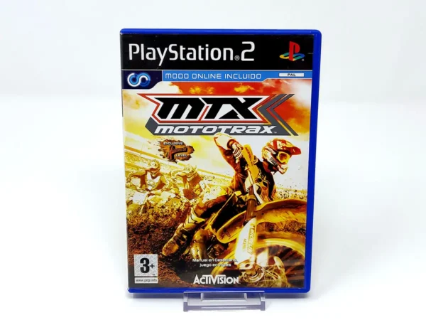 Portada de MTX Mototrax (ESP) para PlayStation 2, edición PAL España, de segunda mano