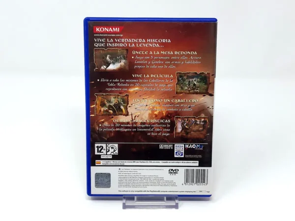 Parte trasera de El Rey Arturo (ESP) para PlayStation 2, edición PAL España