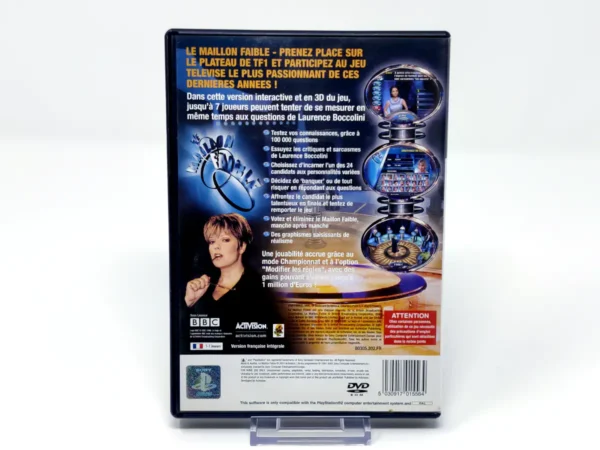 Parte trasera de Le Maillon Faible (FRA) (Rebajado) para PlayStation 2, edición PAL Francia