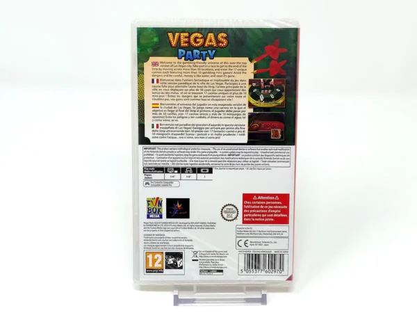 Parte trasera de Vegas Party (ESP) (Precintado) para Nintendo Switch, edición PAL España