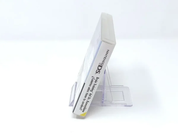 Lateral de la caja de Brain Training del Dr. Kawashima: ¿Cuantos años tiene tu Cerebro? (ESP) (Rebajado) para Nintendo DS