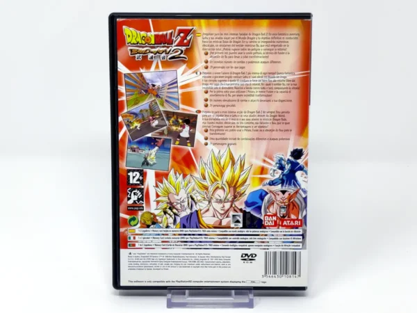 Parte trasera de Dragon Ball Z: Budokai 2 (ESP) (Rebajado) para PlayStation 2, edición PAL España
