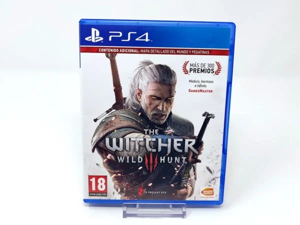 Portada de The Witcher 3: Wild Hunt (ESP) para PlayStation 4, edición PAL España, de segunda mano