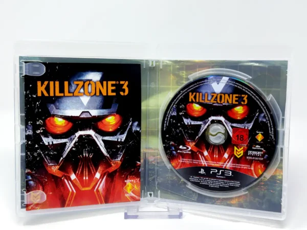 Interior del juego Killzone 3 (ESP) para PlayStation 3 con disco y manual
