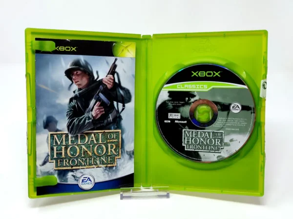 Interior del juego Medal of Honor: Frontline (ITA) (Classics) para XBOX con disco y manual