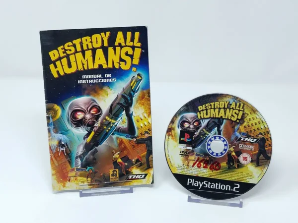 Portada de Destroy All Humans! (ESP) (Rebajado) para PlayStation 2, edición PAL España, de segunda mano
