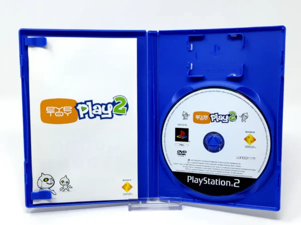 Interior del juego EyeToy: Play 2 (ESP) (v2) para PlayStation 2 con disco y manual