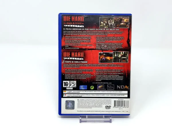 Parte trasera de Die Hard: Vendetta (ESP) (Rebajado) para PlayStation 2, edición PAL España