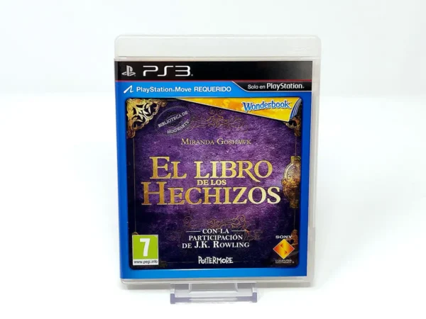 Portada de Wonderbook: El Libro de los Hechizos (ESP) para PlayStation 3, edición PAL España, de segunda mano