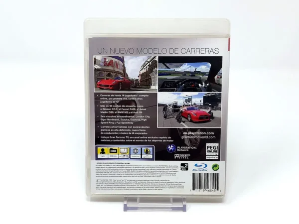 Parte trasera de Gran Turismo 5: Prologue (ESP) (v1) para PlayStation 3, edición PAL España