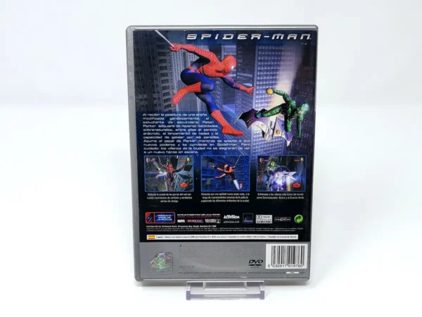 Parte trasera de Spider-Man (ESP) (Platinum) para PlayStation 2, edición PAL España