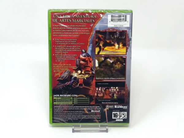 Parte trasera de Jade Empire (ESP) (Precintado) para XBOX, edición PAL España