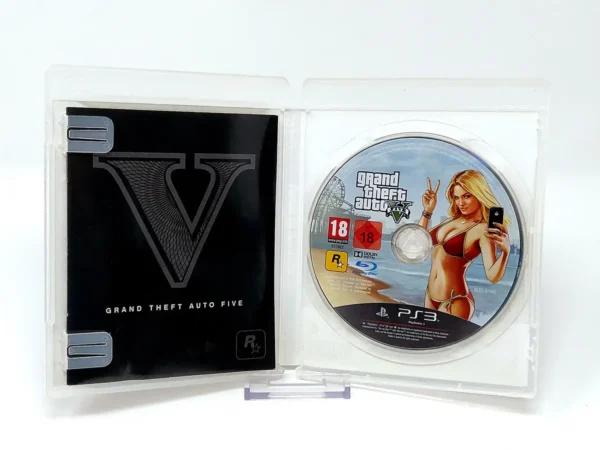 Interior del juego Grand Theft Auto V (ESP) (v1) para PlayStation 3 con disco y manual