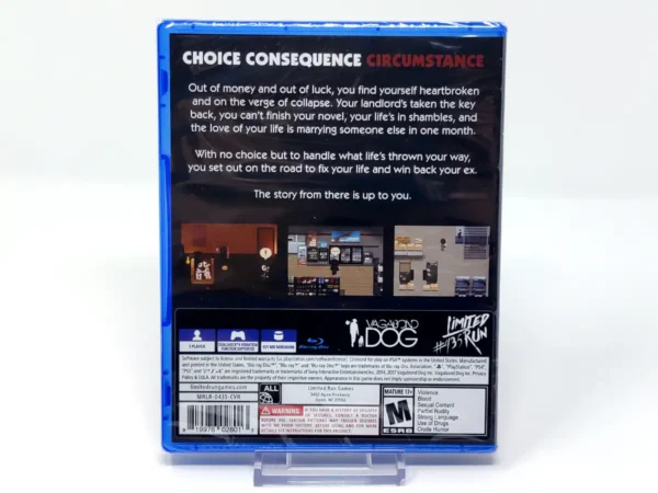 Parte trasera de Always Sometimes Monsters (USA) (Limited Run) (Precintado) para PlayStation 4, edición NTSC USA
